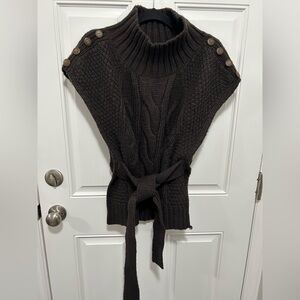 Marie Oliver Dark Brown Popover Sweater